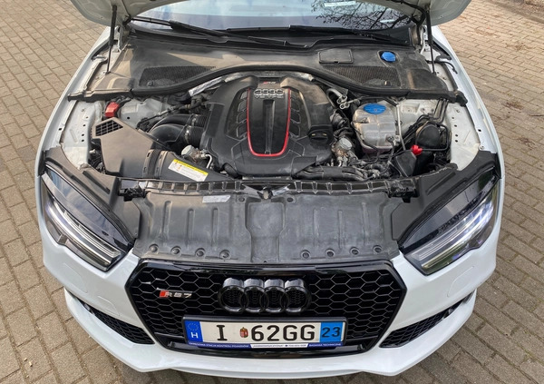 Audi RS7 cena 270000 przebieg: 38500, rok produkcji 2017 z Białystok małe 106